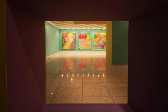 Aristeidis Lappas. (from left to right) Warrior, 2019. A Fight with the Instinct, 2019. And the Dragon Ate St. George's Horse, 2020. 