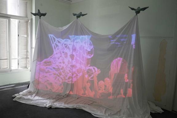 Kris Lemsalu & Kyp Malone, Airing Dirty Laundry, 2021.