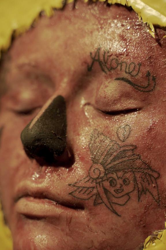 Andrew Roberts, SMASH: My head fell through the roof and a demon played basketball with it, 2020. 