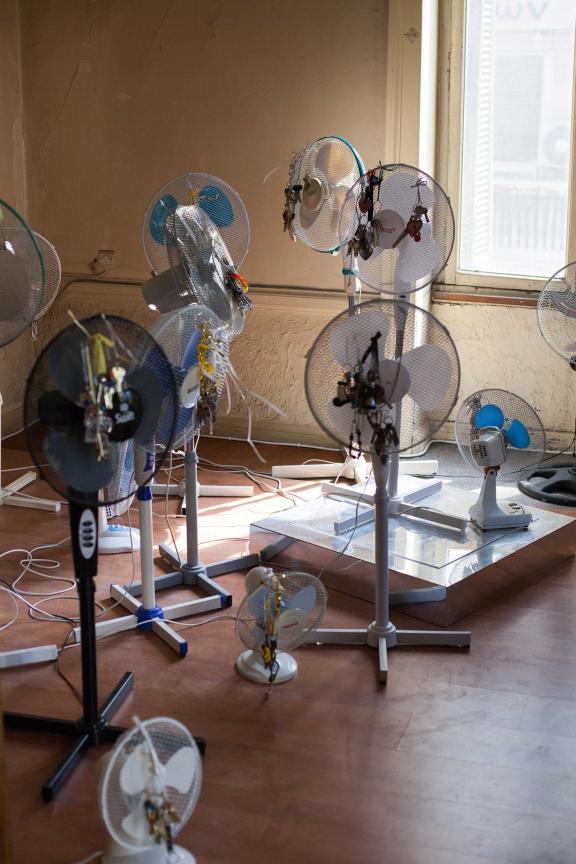 Iris Touliatou, EMOTIONAL INFINITY (the sound of them coming back amplified and looped), 2021. 