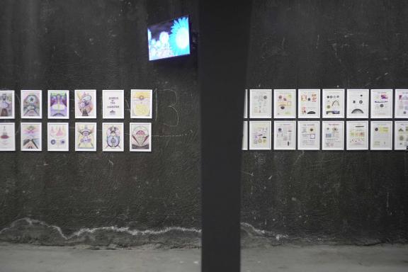 Suzanne Treister, From SURVIVOR (F) to The Escapist BHST (Black Hole Spacetime), 2016-2019.