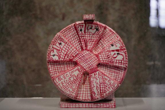 Zebedee Armstrong, Untitled, 1988. Installation view at the 7th Athens Biennale 2021 ECLIPSE, photo: Nysos Vasilopoulos.
