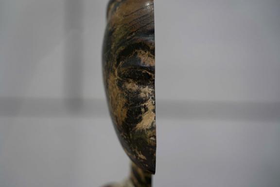 Sanford Biggers, Eclipse, 2006 (detail). Installation view at the 7th Athens Biennale 2021 ECLIPSE, photo: Nysos Vasilopoulos.