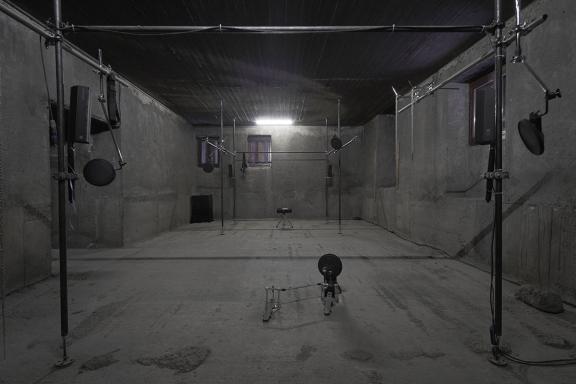 Billy Bultheel, Athens, Song I-IV, 2020-2021. Installation view at the 7th Athens Biennale 2021 ECLIPSE, photo: Nysos Vasilopoulos.