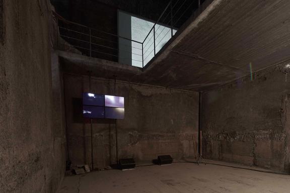 Billy Bultheel, Athens, Song I-IV, 2020-2021. Installation view at the 7th Athens Biennale 2021 ECLIPSE, photo: Nysos Vasilopoulos.