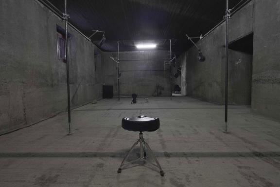 Billy Bultheel, Athens, Song I-IV, 2020-2021. Installation view at the 7th Athens Biennale 2021 ECLIPSE, photo: Nysos Vasilopoulos.