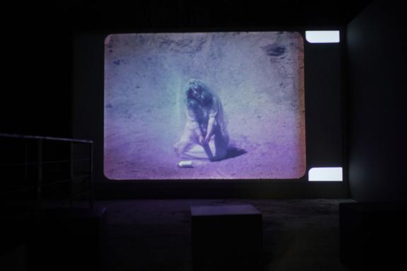 Judy Chicago, Women and Smoke, California, 1971-1972, remastered 2016. Installation view at the 7th Athens Biennale 2021 ECLIPSE, photo: Nysos Vasilopoulos.