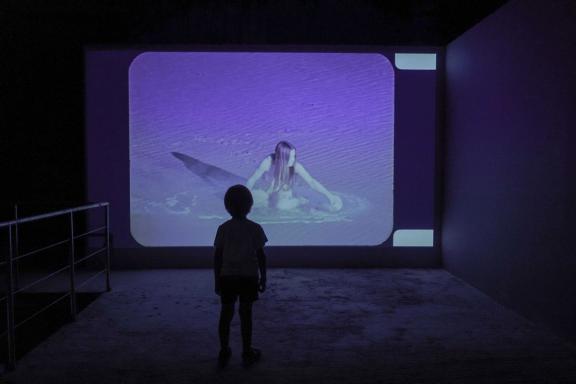 Judy Chicago, Women and Smoke, California, 1971-1972, remastered 2016. Installation view at the 7th Athens Biennale 2021 ECLIPSE, photo: Nysos Vasilopoulos.