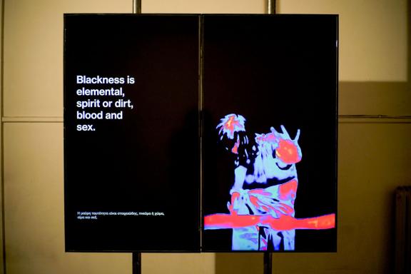 DETACH (Voltnoi & Quetempo), Invisible Futures, 2021. Installation view at the 7th Athens Biennale 2021 ECLIPSE, photo: Nysos Vasilopoulos.