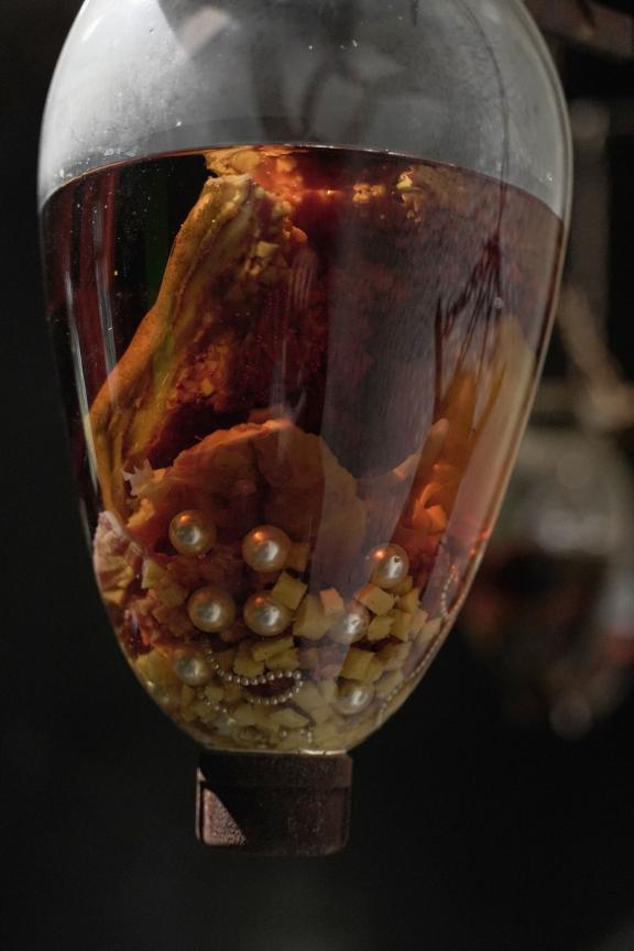 Doreen Garner, Known But To God: The Dug Up, Dissected, and Disposed for the Sake of Medicine, 2017. Installation view at the 7th Athens Biennale 2021 ECLIPSE, photo: Nysos Vasilopoulos.