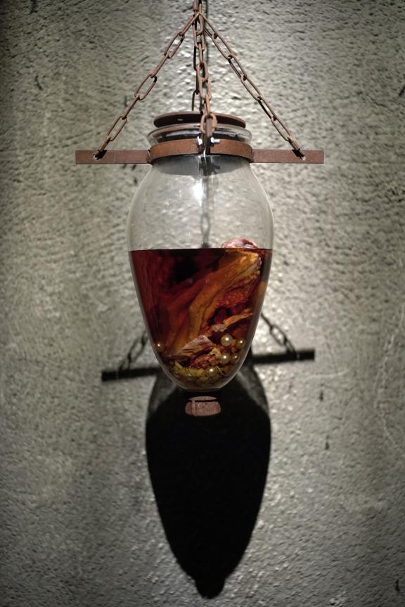 Doreen Garner, Known But To God: The Dug Up, Dissected, and Disposed for the Sake of Medicine, 2017. Installation view at the 7th Athens Biennale 2021 ECLIPSE, photo: Nysos Vasilopoulos.