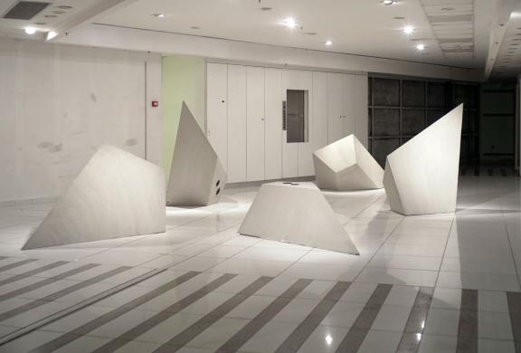 Astrit Ismaili, The First Flower Monument, 2021. Installation view at the 7th Athens Biennale 2021 ECLIPSE, photo: Nysos Vasilopoulos.